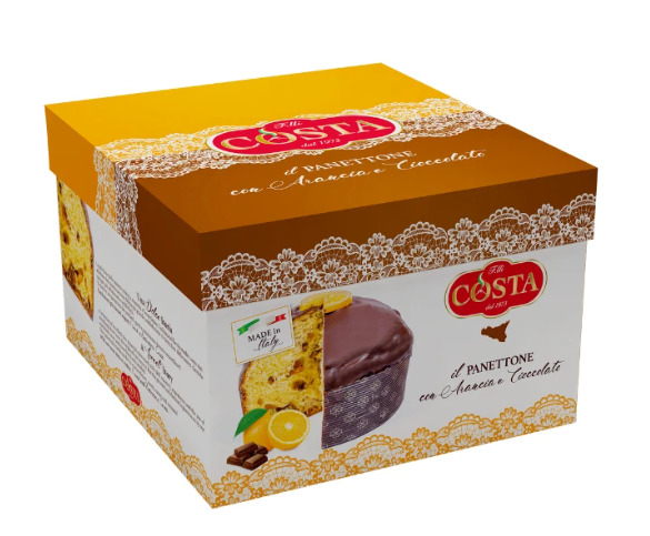 Panettone arancia e cioccolato